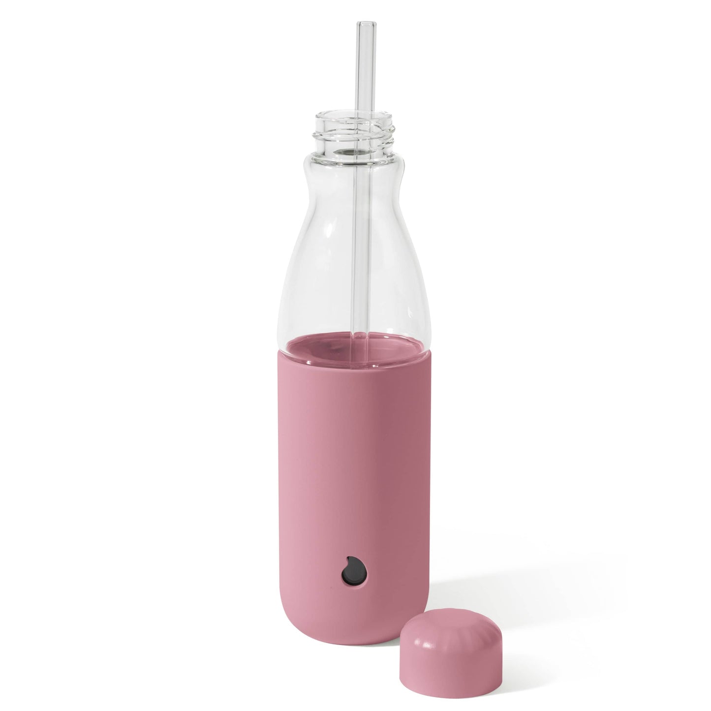 glass-original-bottle-18oz-d9 18oz_Dusty_Pink_Glass_Original_Bottle_Front_Cap_Off_Straw_In_Front_Cap_On_Straw_In.jpg