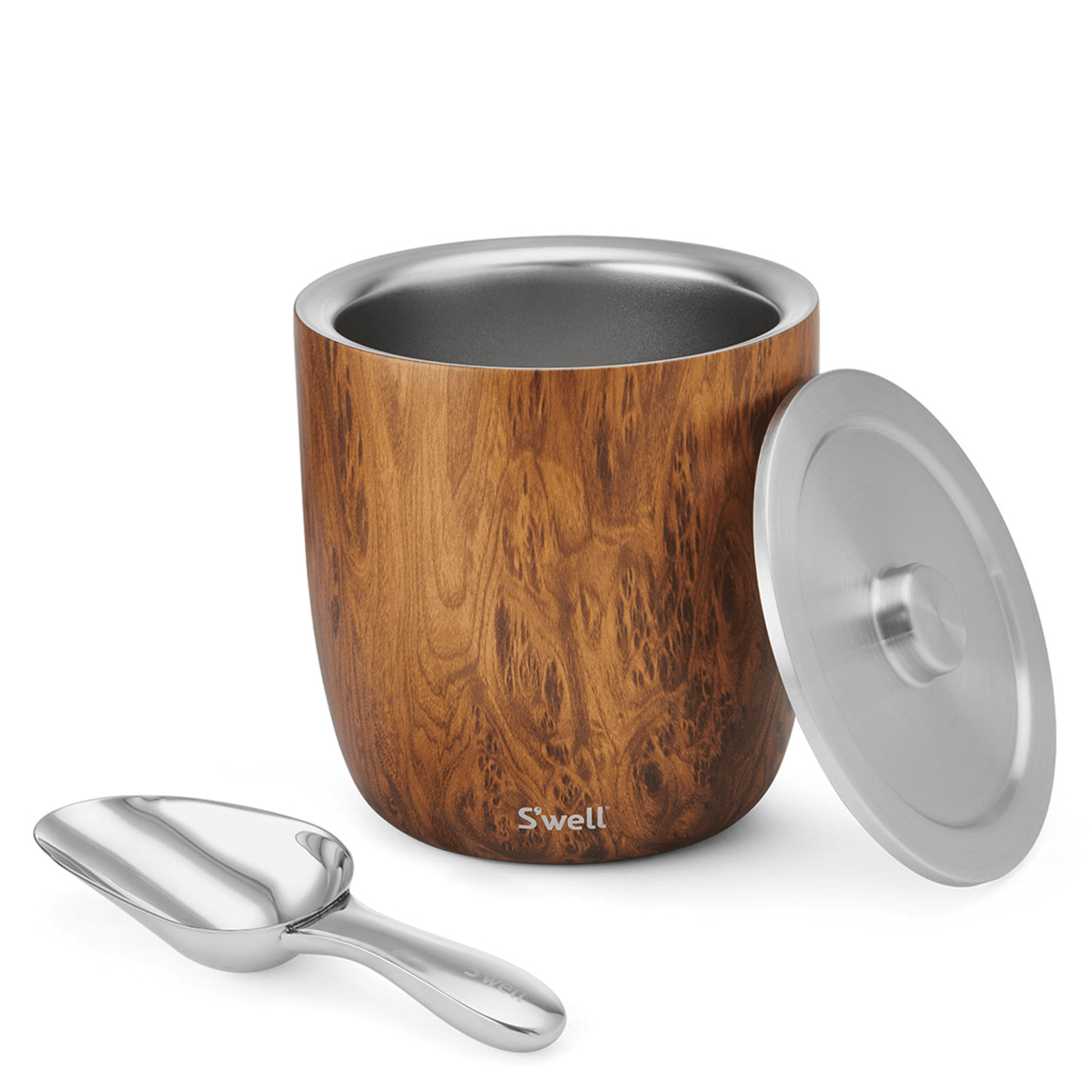 ice-bucket-xl-i0 Swell-Ice-Bucket-XL-100oz-Wood-Print-Teakwood-Angled-Lid-Off.png